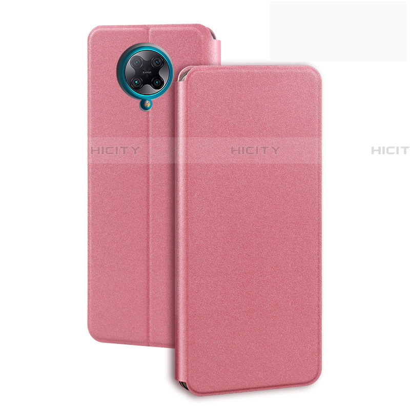 Funda de Cuero Cartera con Soporte Carcasa T01 para Xiaomi Poco F2 Pro Rosa