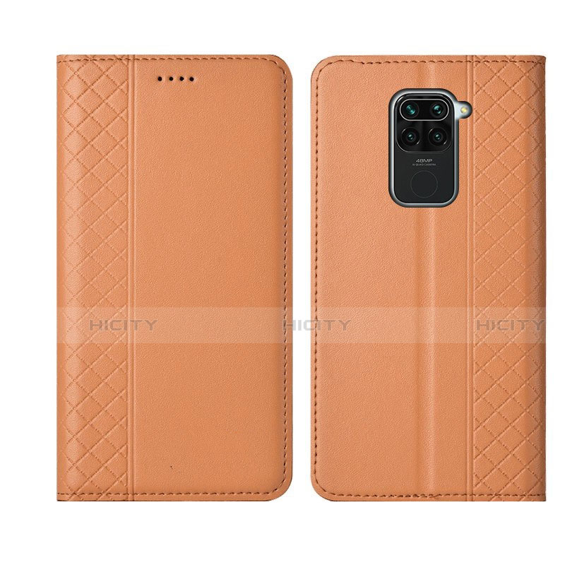 Funda de Cuero Cartera con Soporte Carcasa T01 para Xiaomi Redmi 10X 4G Naranja