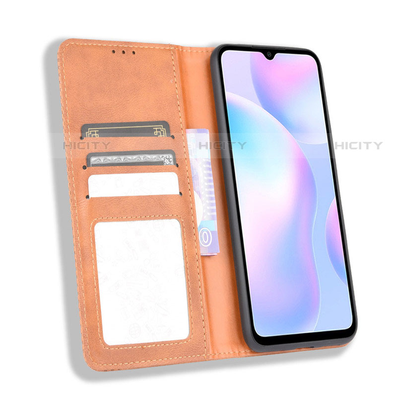 Funda de Cuero Cartera con Soporte Carcasa T01 para Xiaomi Redmi 9A