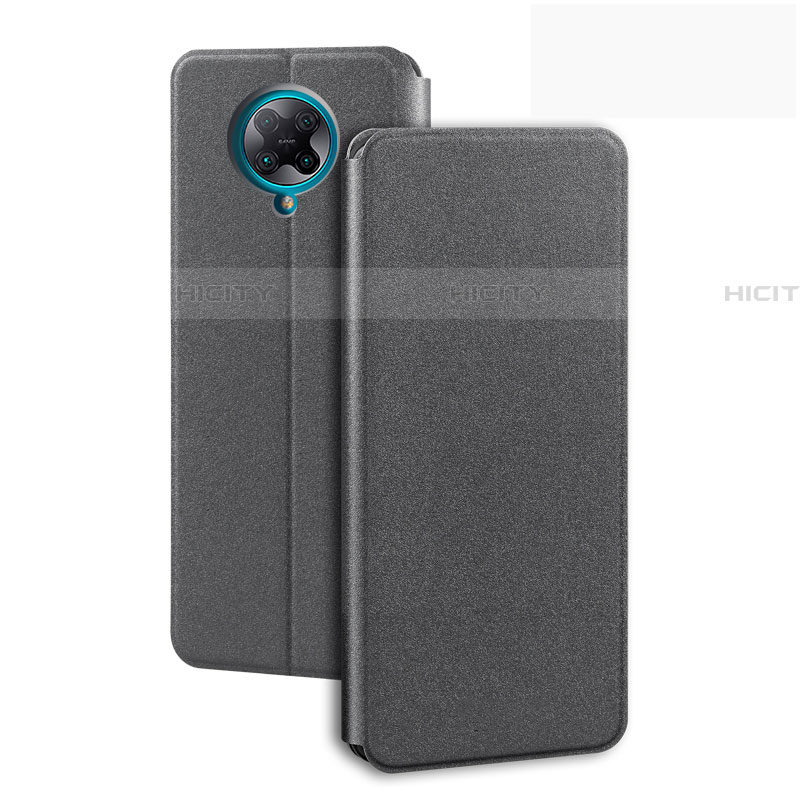 Funda de Cuero Cartera con Soporte Carcasa T01 para Xiaomi Redmi K30 Pro 5G Gris