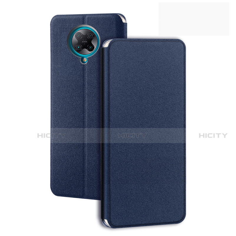 Funda de Cuero Cartera con Soporte Carcasa T01 para Xiaomi Redmi K30 Pro Zoom Azul