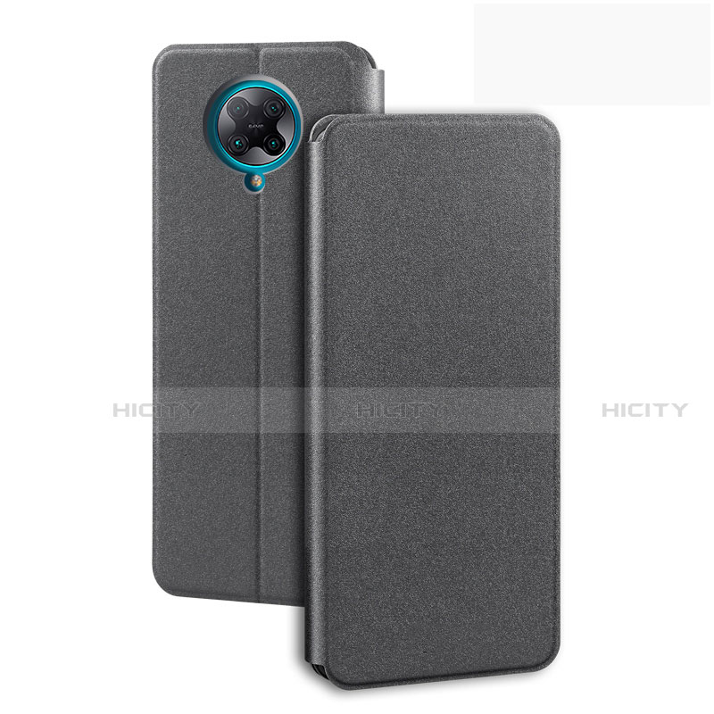 Funda de Cuero Cartera con Soporte Carcasa T01 para Xiaomi Redmi K30 Pro Zoom Gris