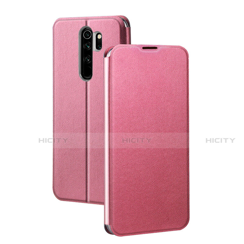 Funda de Cuero Cartera con Soporte Carcasa T01 para Xiaomi Redmi Note 8 Pro Rosa