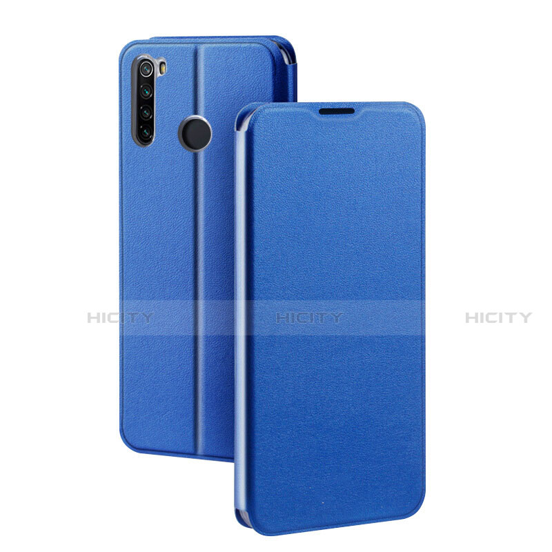 Funda de Cuero Cartera con Soporte Carcasa T01 para Xiaomi Redmi Note 8T Azul