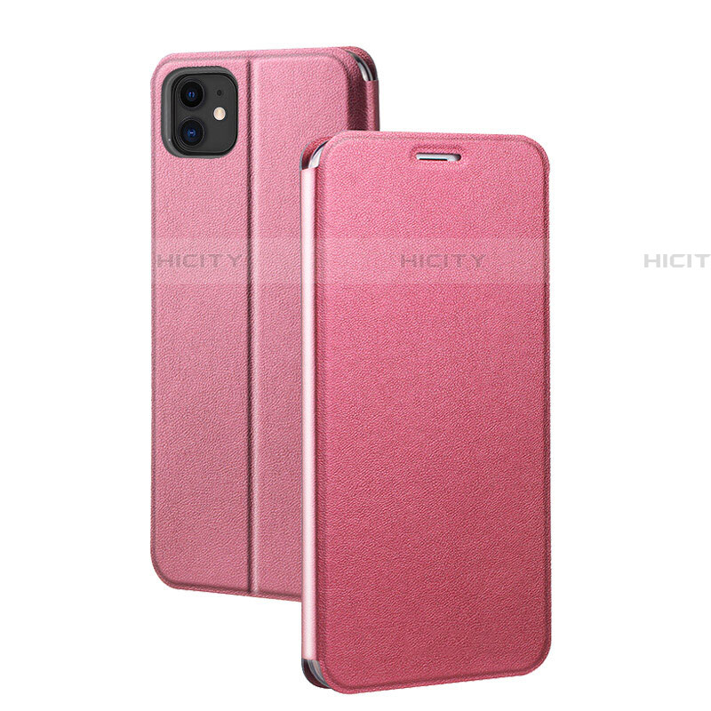 Funda de Cuero Cartera con Soporte Carcasa T02 para Apple iPhone 11