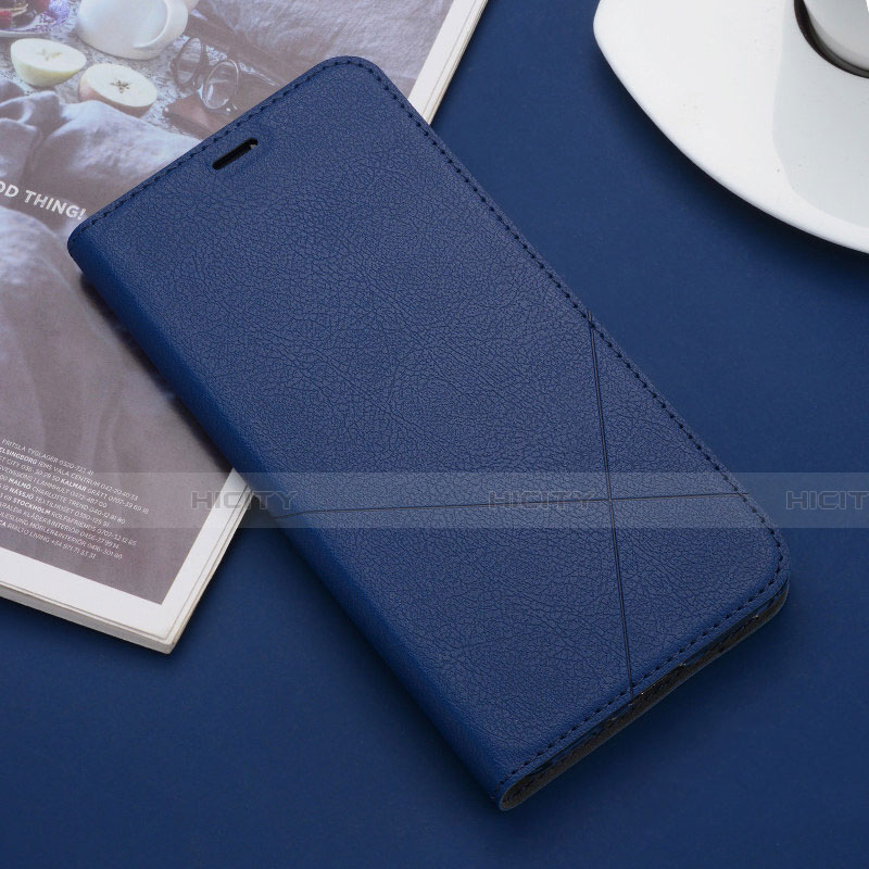 Funda de Cuero Cartera con Soporte Carcasa T02 para Apple iPhone 11 Pro Azul