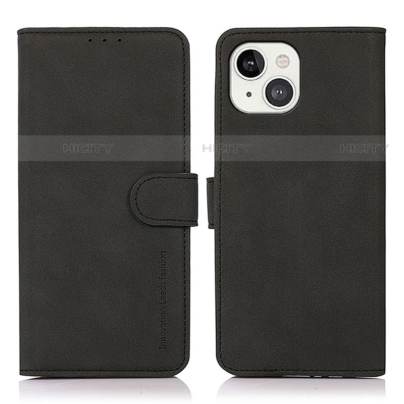 Funda de Cuero Cartera con Soporte Carcasa T02 para Apple iPhone 14 Negro