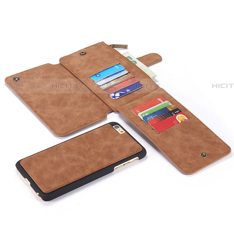 Funda de Cuero Cartera con Soporte Carcasa T02 para Apple iPhone 6