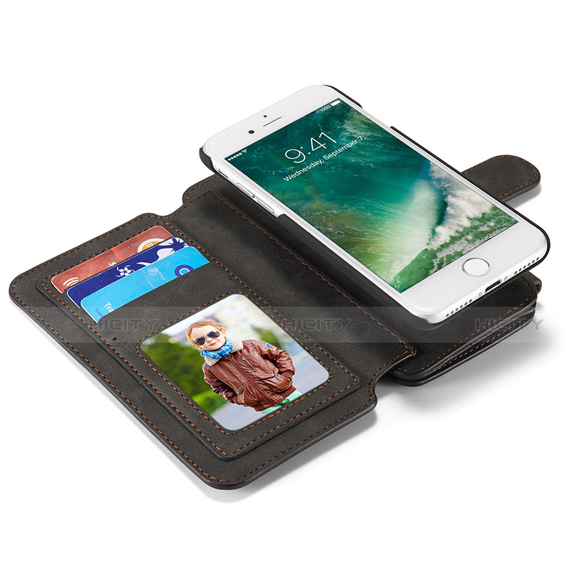 Funda de Cuero Cartera con Soporte Carcasa T02 para Apple iPhone SE (2020)