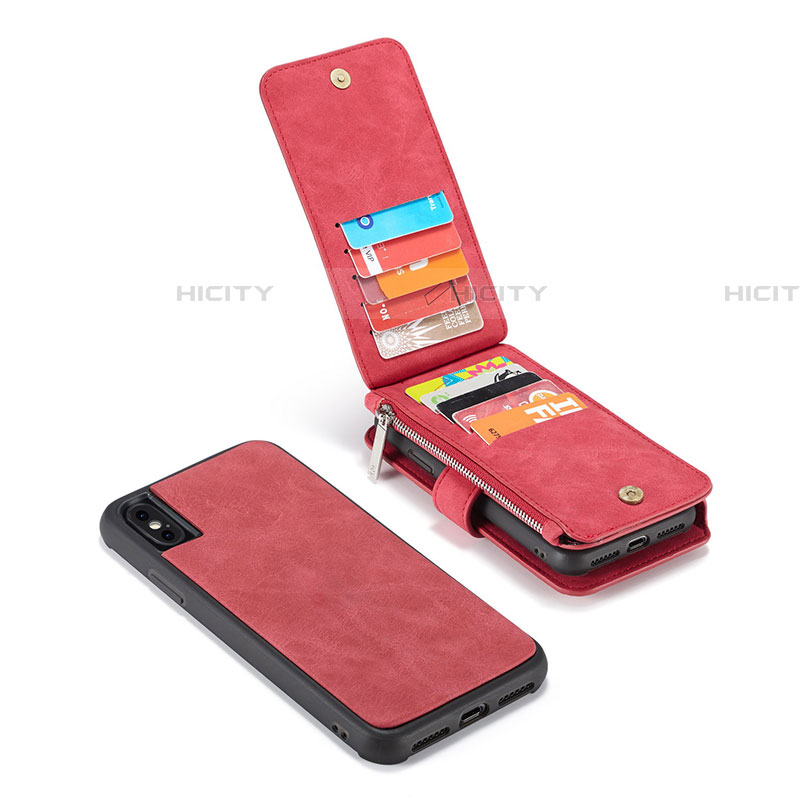 Funda de Cuero Cartera con Soporte Carcasa T02 para Apple iPhone Xs