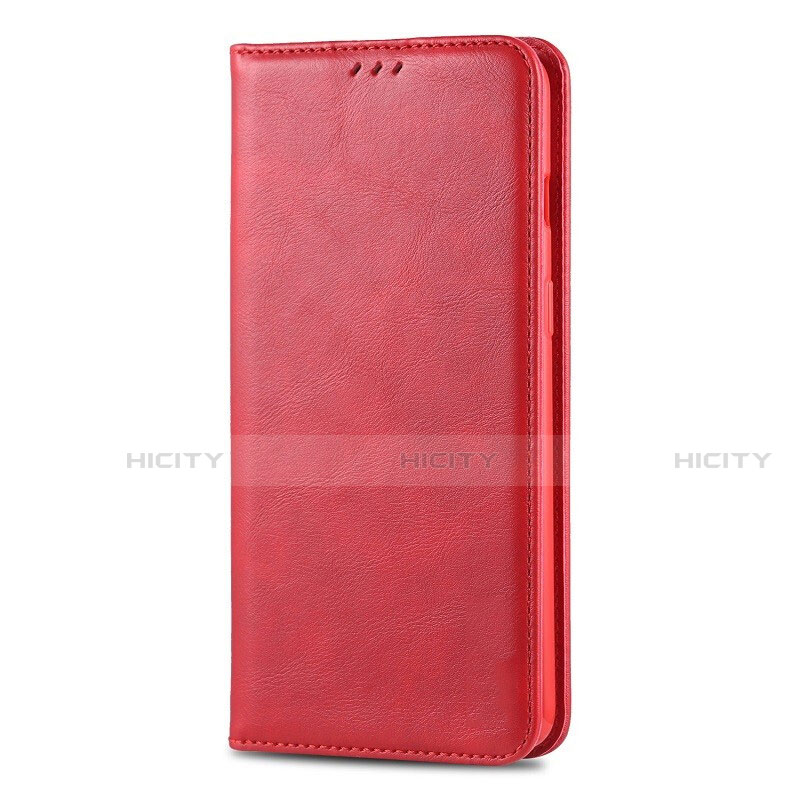 Funda de Cuero Cartera con Soporte Carcasa T02 para Huawei Honor 20i Rojo