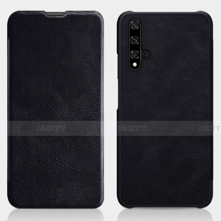 Funda de Cuero Cartera con Soporte Carcasa T02 para Huawei Honor 20S Negro