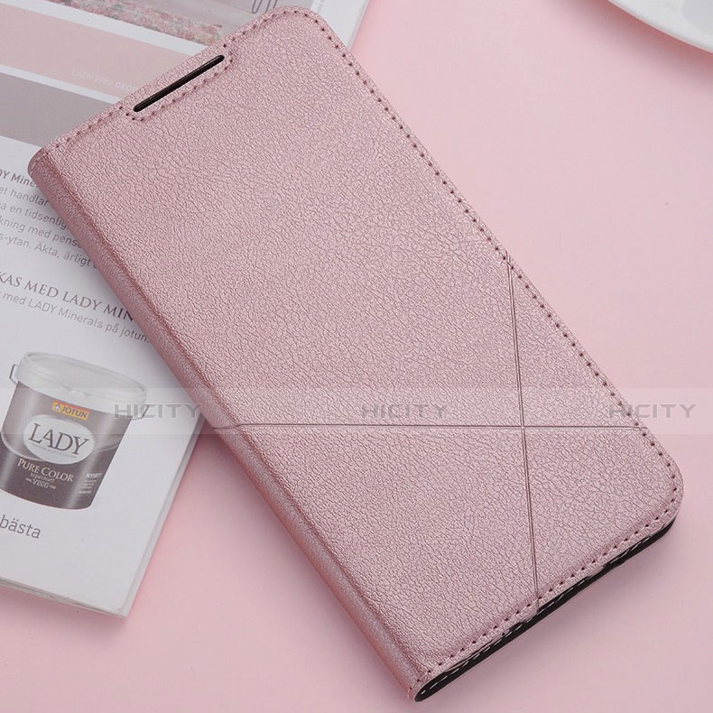 Funda de Cuero Cartera con Soporte Carcasa T02 para Huawei Nova 5 Oro Rosa