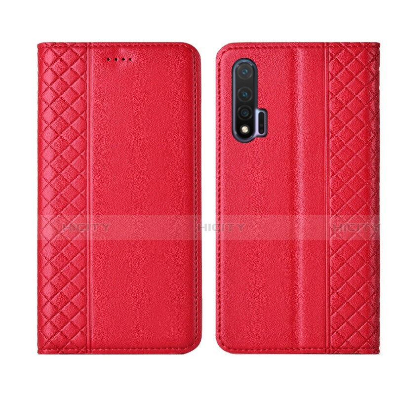 Funda de Cuero Cartera con Soporte Carcasa T02 para Huawei Nova 6 5G