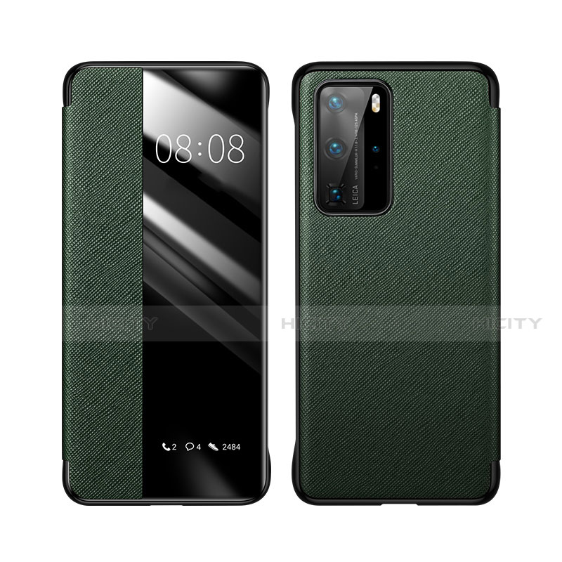 Funda de Cuero Cartera con Soporte Carcasa T02 para Huawei P40 Pro