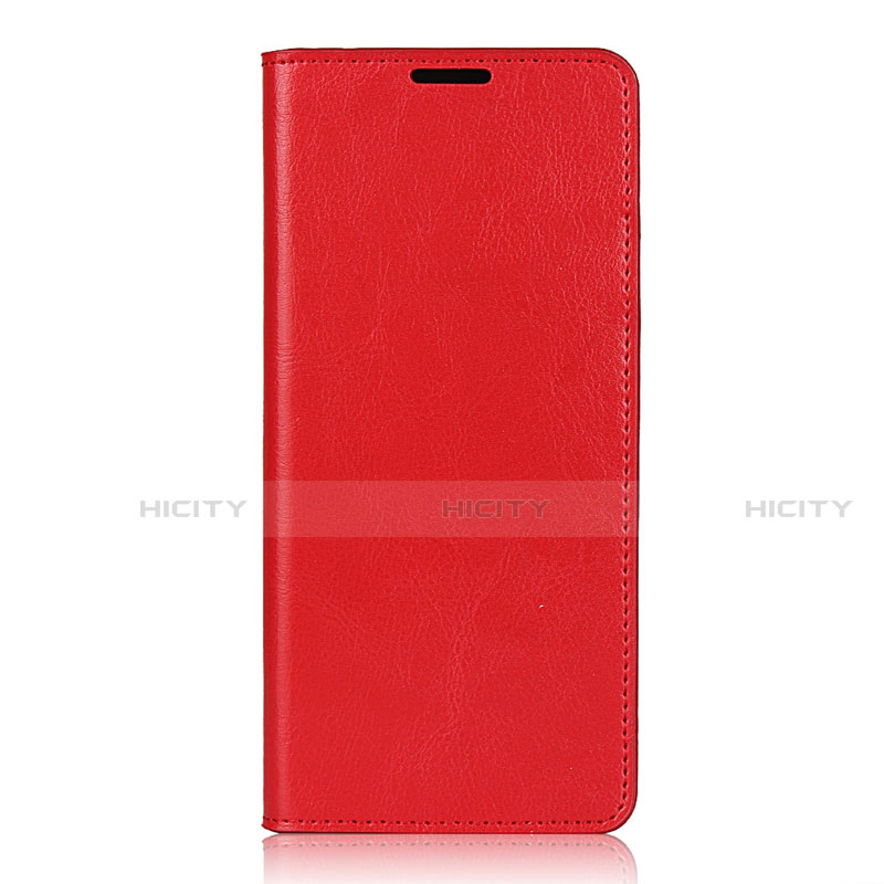 Funda de Cuero Cartera con Soporte Carcasa T02 para Oppo Find X2 Neo Rojo