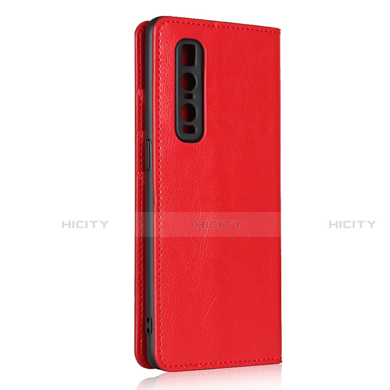 Funda de Cuero Cartera con Soporte Carcasa T02 para Oppo Find X2 Pro