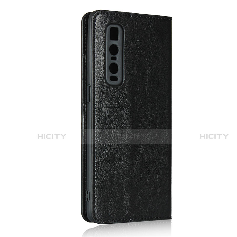 Funda de Cuero Cartera con Soporte Carcasa T02 para Oppo Find X2 Pro