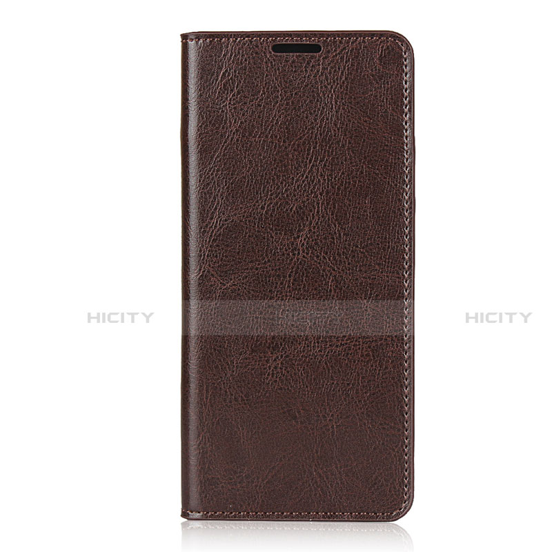 Funda de Cuero Cartera con Soporte Carcasa T02 para Oppo Reno3 Pro Marron