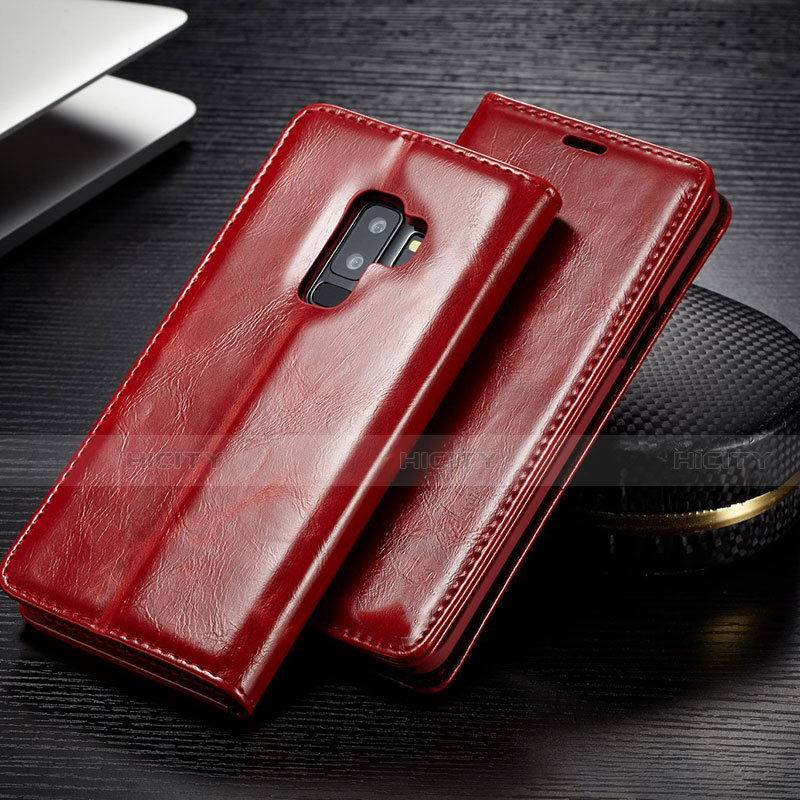 Funda de Cuero Cartera con Soporte Carcasa T02 para Samsung Galaxy S9 Plus