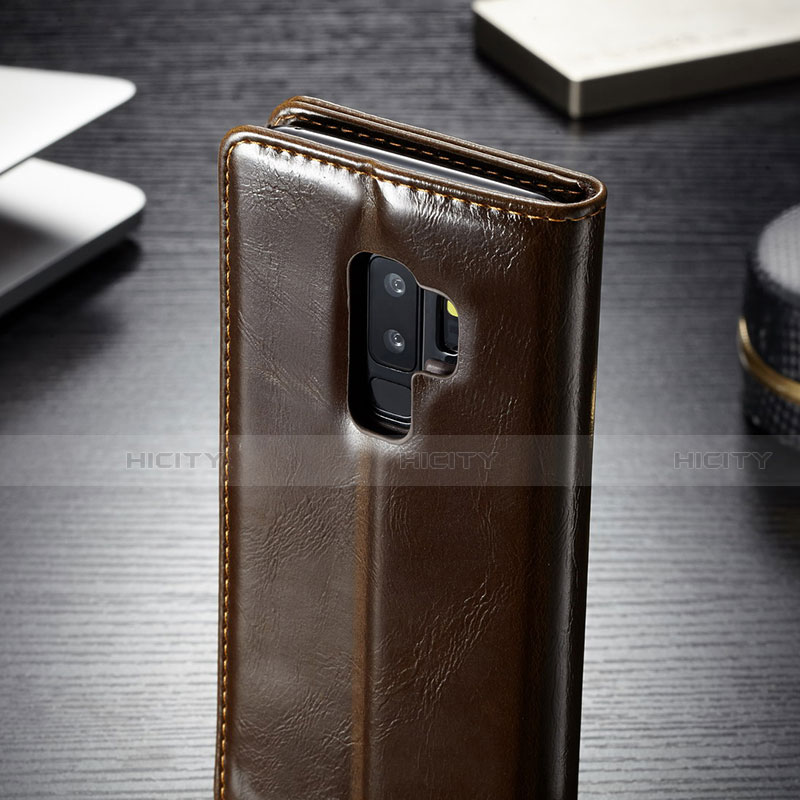 Funda de Cuero Cartera con Soporte Carcasa T02 para Samsung Galaxy S9 Plus