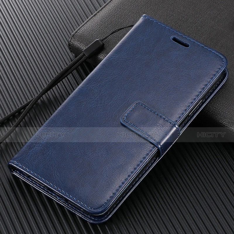 Funda de Cuero Cartera con Soporte Carcasa T02 para Vivo Y50 Azul