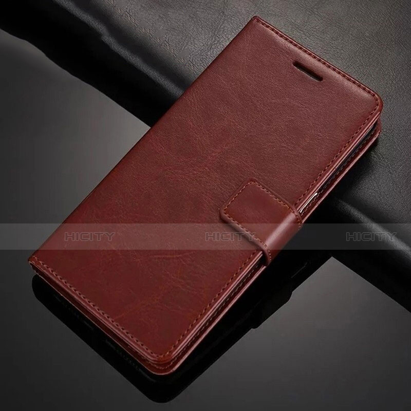 Funda de Cuero Cartera con Soporte Carcasa T02 para Xiaomi Redmi Note 8 (2021) Marron