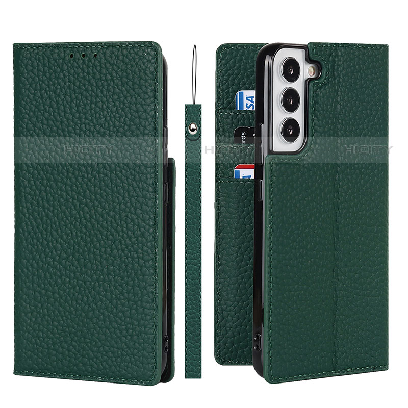 Funda de Cuero Cartera con Soporte Carcasa T02D para Samsung Galaxy S21 5G