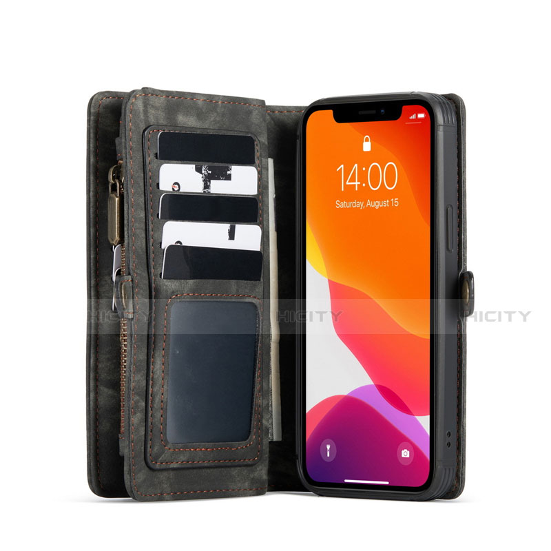 Funda de Cuero Cartera con Soporte Carcasa T03 para Apple iPhone 12 Pro