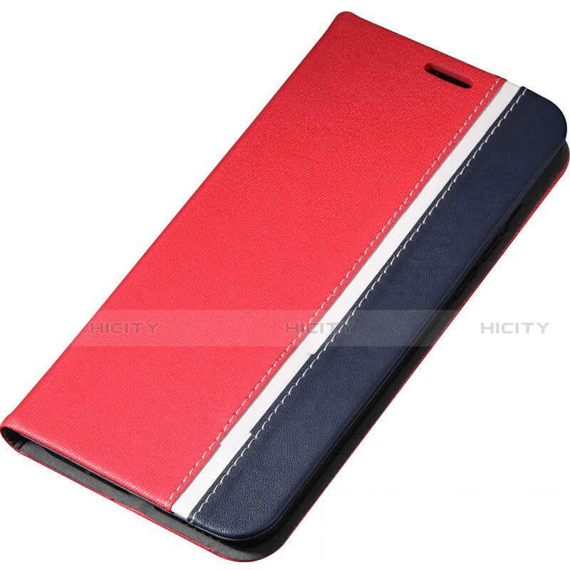 Funda de Cuero Cartera con Soporte Carcasa T03 para Huawei Honor View 20 Rojo