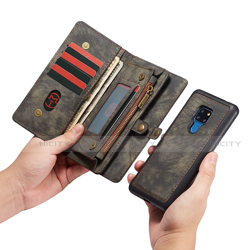 Funda de Cuero Cartera con Soporte Carcasa T03 para Huawei Mate 20