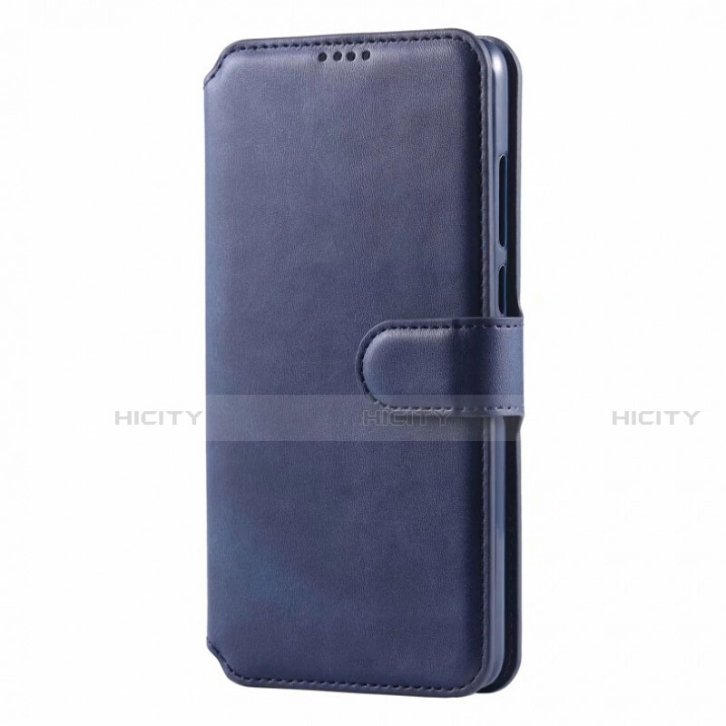 Funda de Cuero Cartera con Soporte Carcasa T03 para Huawei Nova 4e Azul