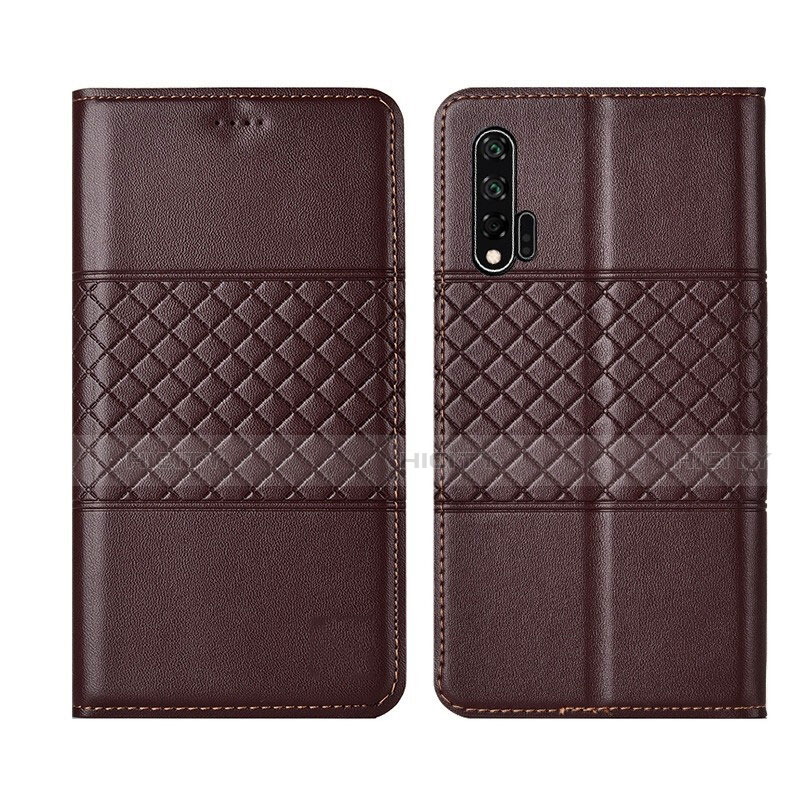 Funda de Cuero Cartera con Soporte Carcasa T03 para Huawei Nova 6 5G