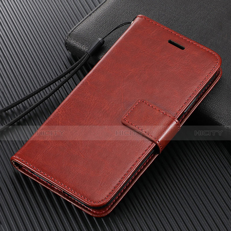 Funda de Cuero Cartera con Soporte Carcasa T03 para Huawei Nova 7 SE 5G Marron