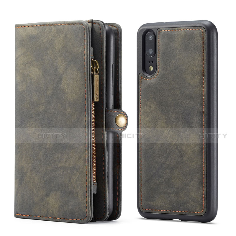 Funda de Cuero Cartera con Soporte Carcasa T03 para Huawei P20 Pro