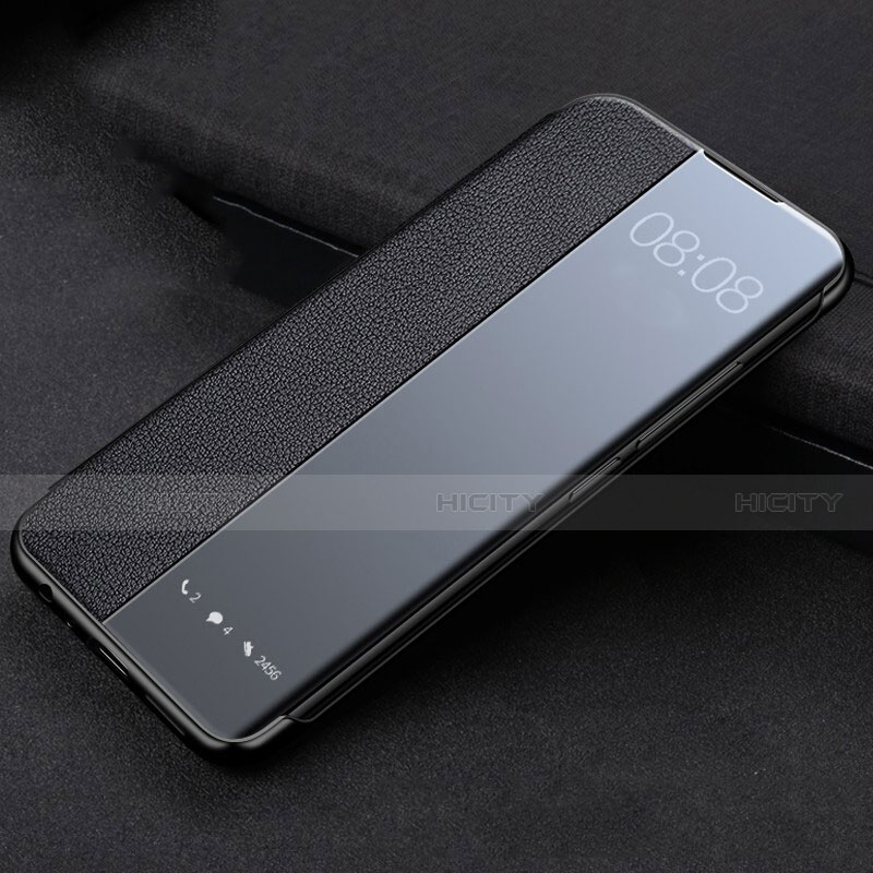 Funda de Cuero Cartera con Soporte Carcasa T03 para Huawei P40 Pro Negro