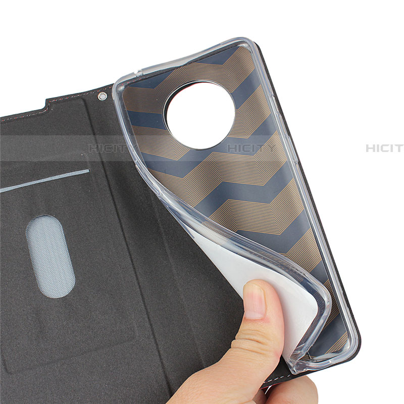 Funda de Cuero Cartera con Soporte Carcasa T03 para OnePlus 7T