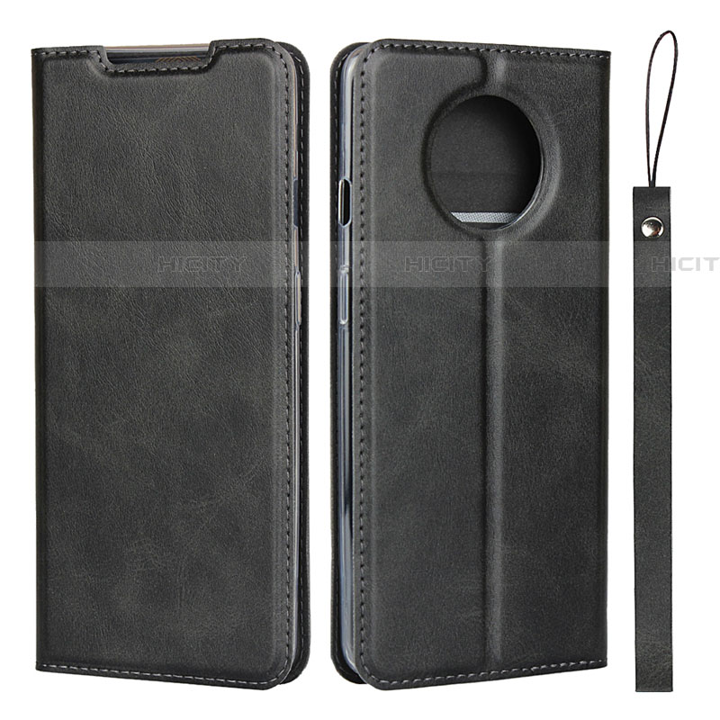 Funda de Cuero Cartera con Soporte Carcasa T03 para OnePlus 7T Negro