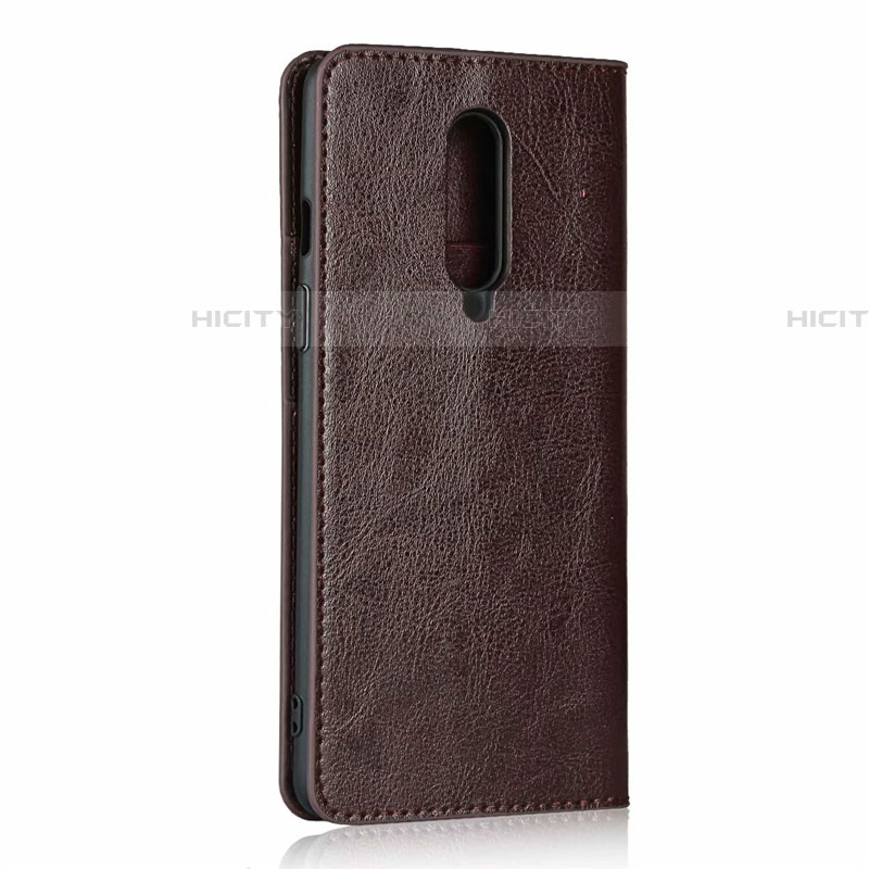 Funda de Cuero Cartera con Soporte Carcasa T03 para OnePlus 8 Marron