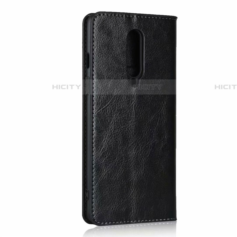 Funda de Cuero Cartera con Soporte Carcasa T03 para OnePlus 8 Negro