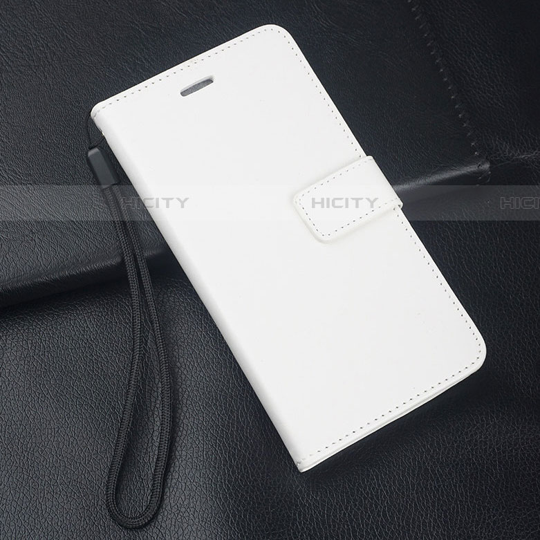 Funda de Cuero Cartera con Soporte Carcasa T03 para Oppo RX17 Pro Blanco