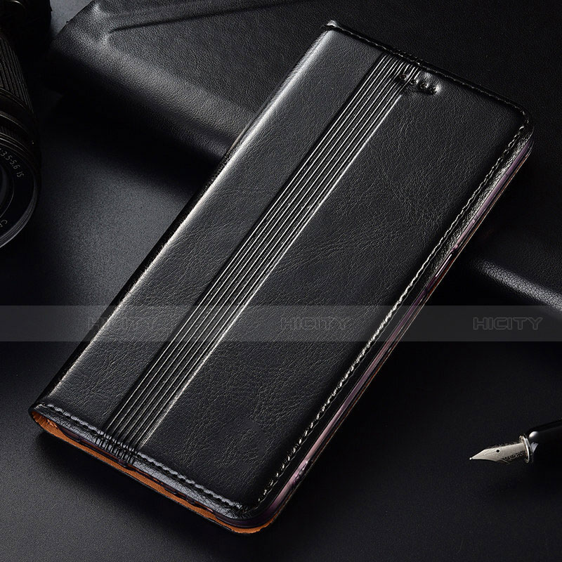 Funda de Cuero Cartera con Soporte Carcasa T03 para Samsung Galaxy Note 10 Plus 5G Negro