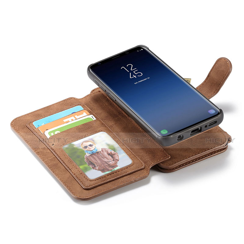 Funda de Cuero Cartera con Soporte Carcasa T03 para Samsung Galaxy S9