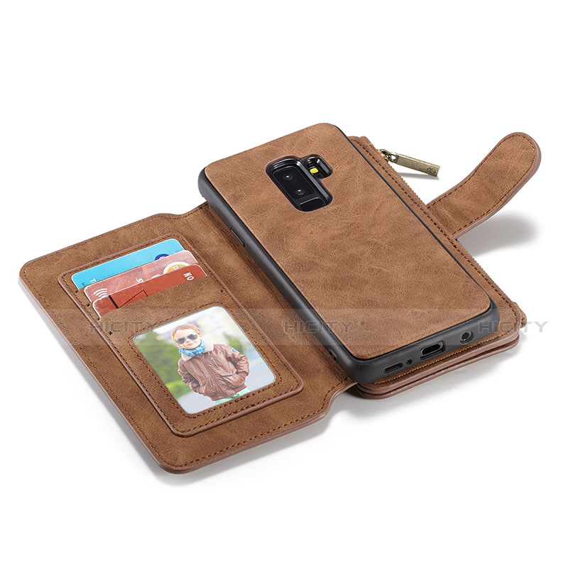 Funda de Cuero Cartera con Soporte Carcasa T03 para Samsung Galaxy S9 Plus