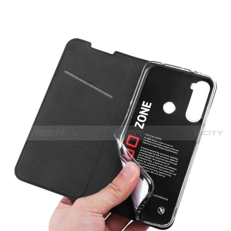 Funda de Cuero Cartera con Soporte Carcasa T03 para Xiaomi Redmi Note 8 (2021)