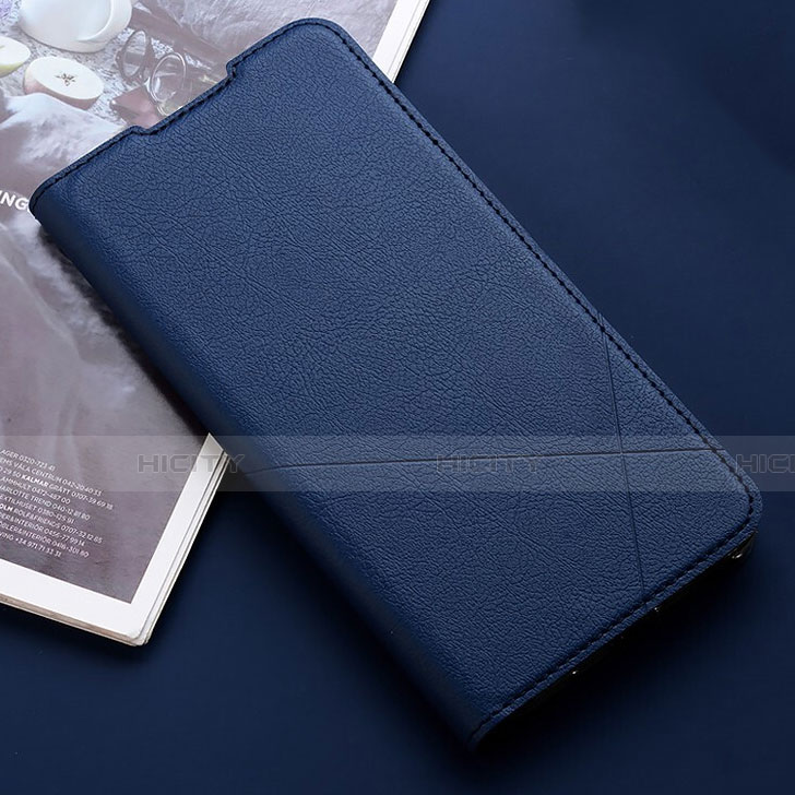 Funda de Cuero Cartera con Soporte Carcasa T03 para Xiaomi Redmi Note 8T Azul