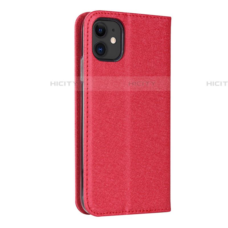 Funda de Cuero Cartera con Soporte Carcasa T04 para Apple iPhone 11