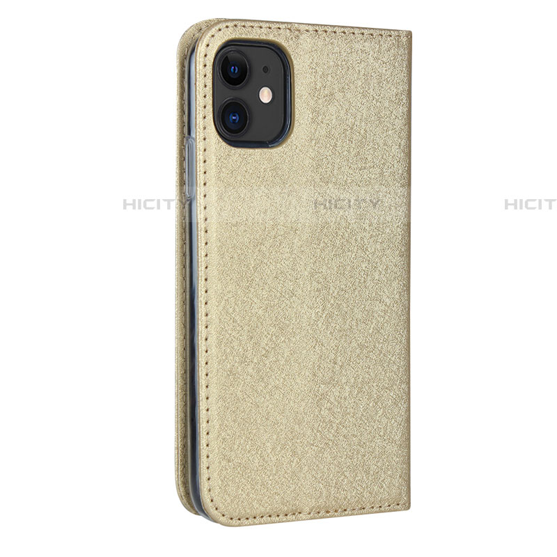 Funda de Cuero Cartera con Soporte Carcasa T04 para Apple iPhone 11