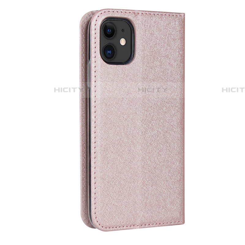 Funda de Cuero Cartera con Soporte Carcasa T04 para Apple iPhone 11