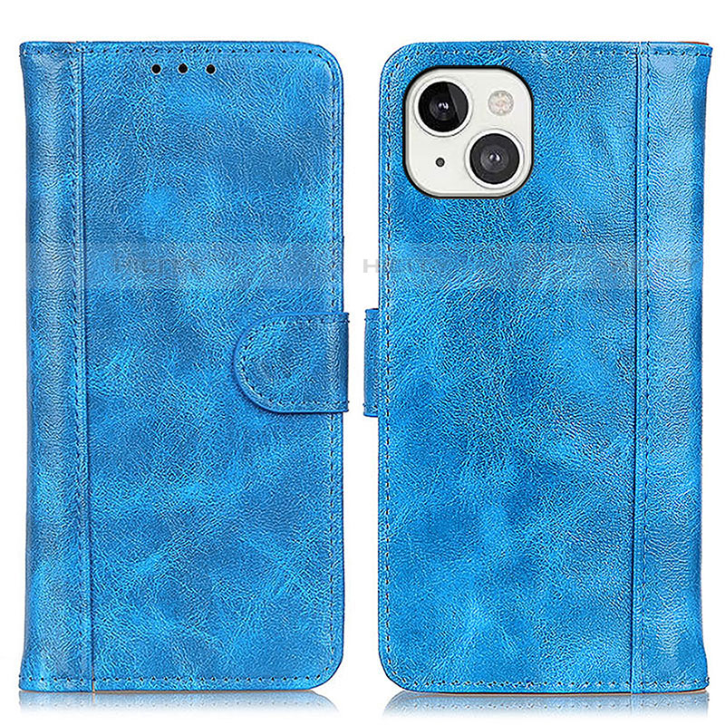 Funda de Cuero Cartera con Soporte Carcasa T04 para Apple iPhone 13